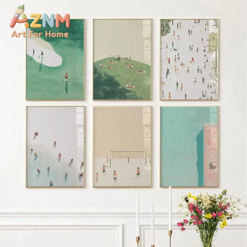 Outdoor Lighting And Landscape - Minimalist Outdoor Sports Poster, Light Summer
