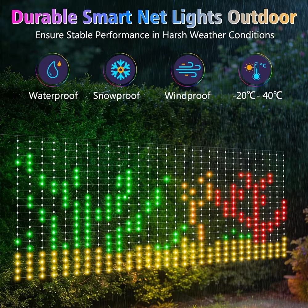 Novelty Christmas Net Lights S - огляд і ціна Outdoor Lighting Waterproof
