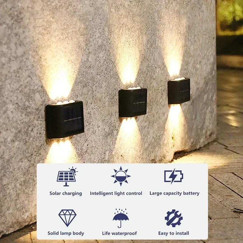 COB Solar Wall Lamp Outdoor Wa - огляд і ціна Outdoor Lighting And Landscape