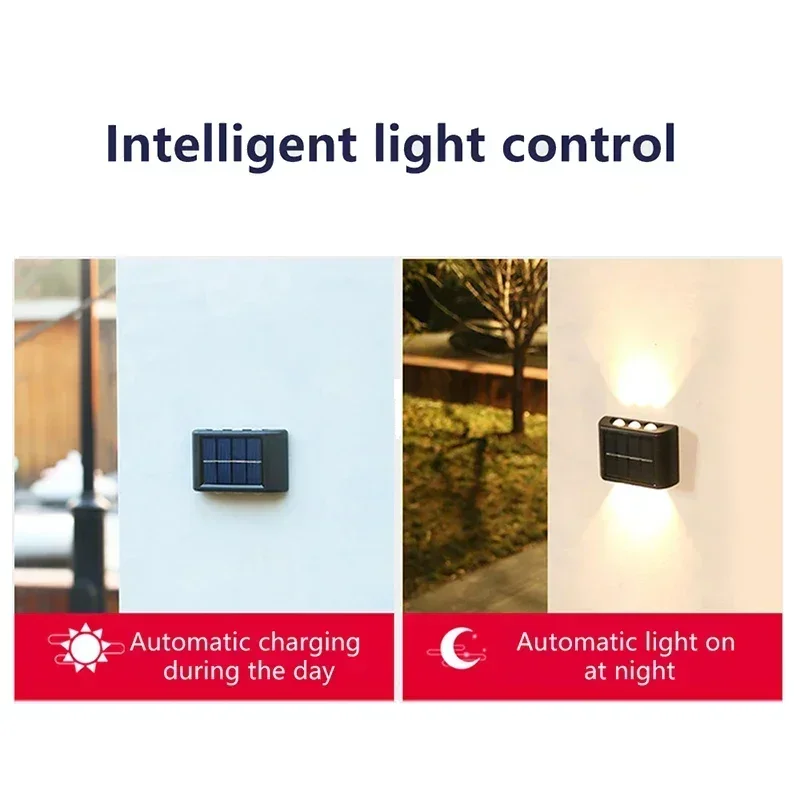 COB Solar Wall Lamp Outdoor Wa - огляд і ціна Outdoor Lighting And Landscape