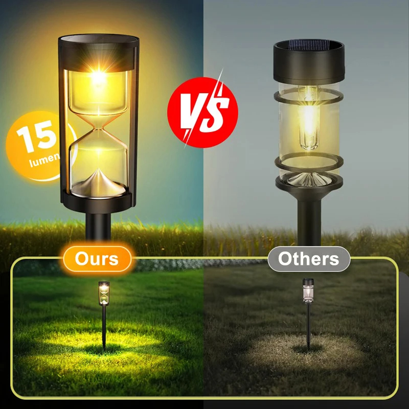 4 Pcs Solar Hourglass Lawn Lam - огляд і ціна Outdoor Lighting And Landscape
