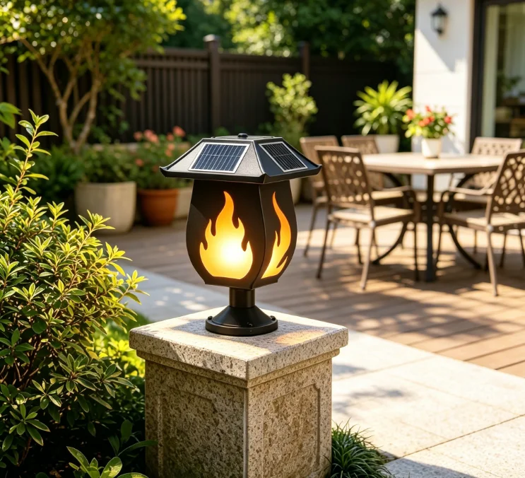 Solar Column Headlights Simula - огляд і ціна Outdoor Lighting And Landscape