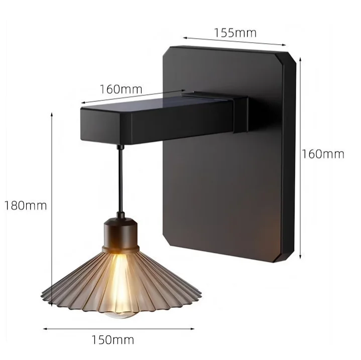 Solar Outdoor Wall Lamp Retro  - огляд і ціна Outdoor Lighting Waterproof