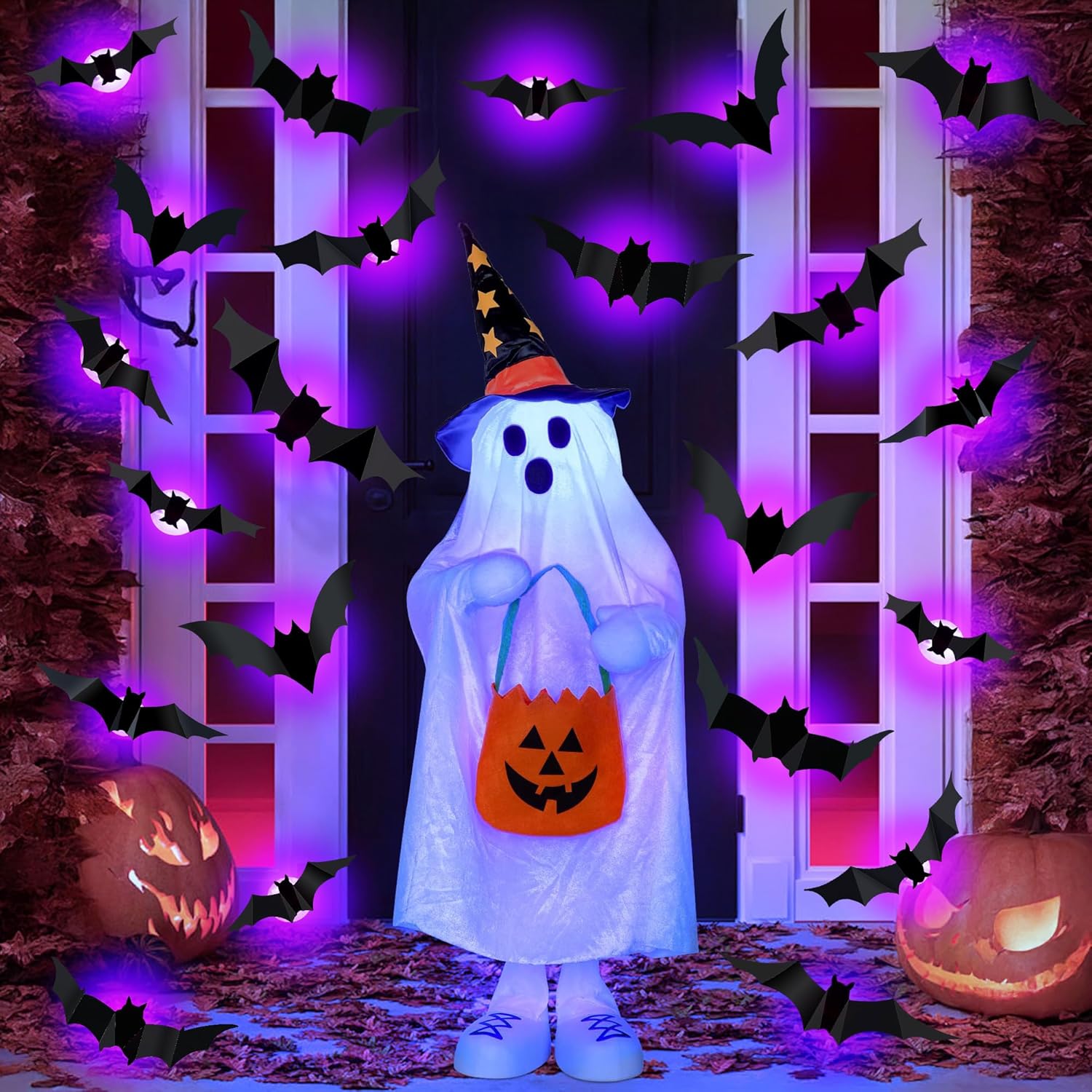 Halloween LED Bats Spider Deco - огляд і ціна Outdoor Lighting Effects