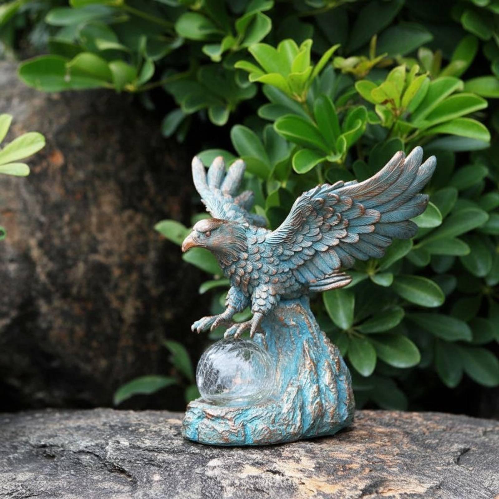 Solar Eagle Statue Light Water - огляд і ціна Outdoor Lighting Pathway