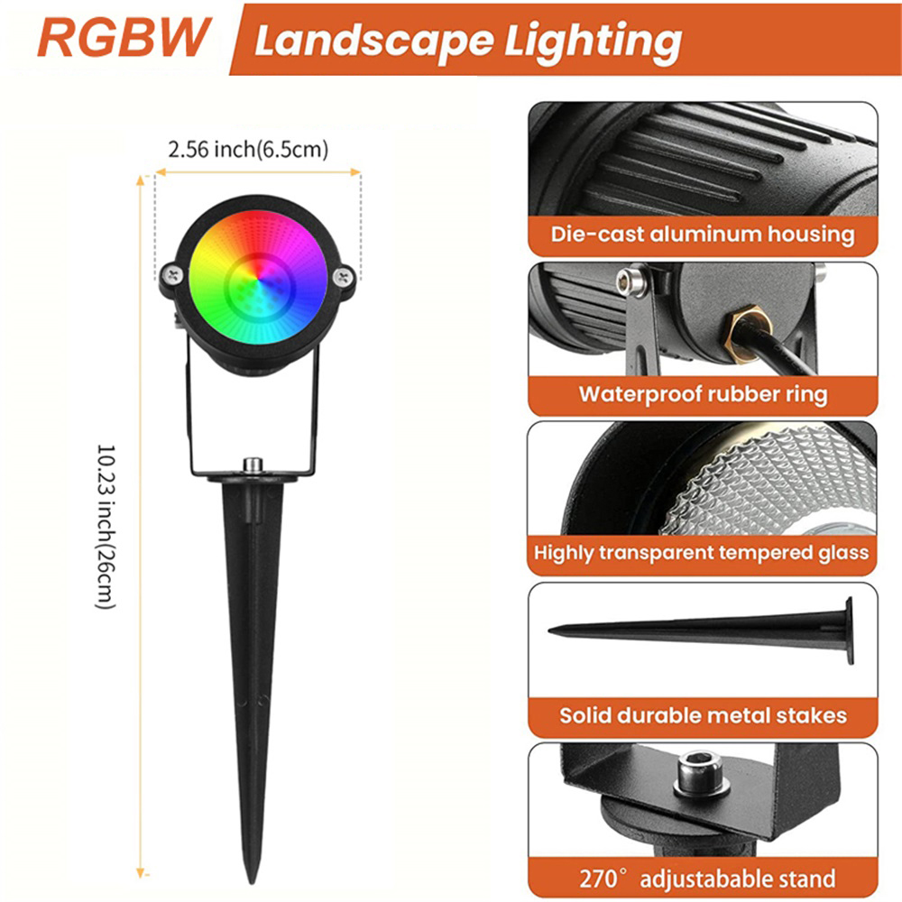 RGBW Landscape Lighting 10W wi - огляд і ціна Outdoor Lighting And Landscape