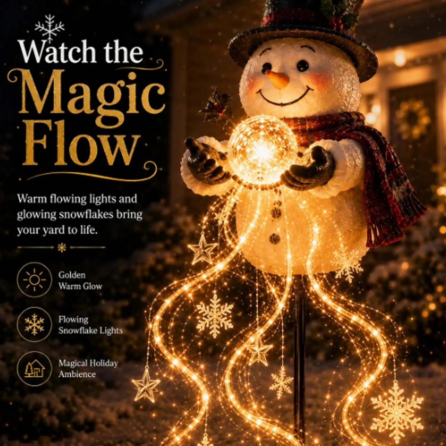 Outdoor Resin Snowman Santa LE - огляд і ціна Outdoor Lighting Pathway