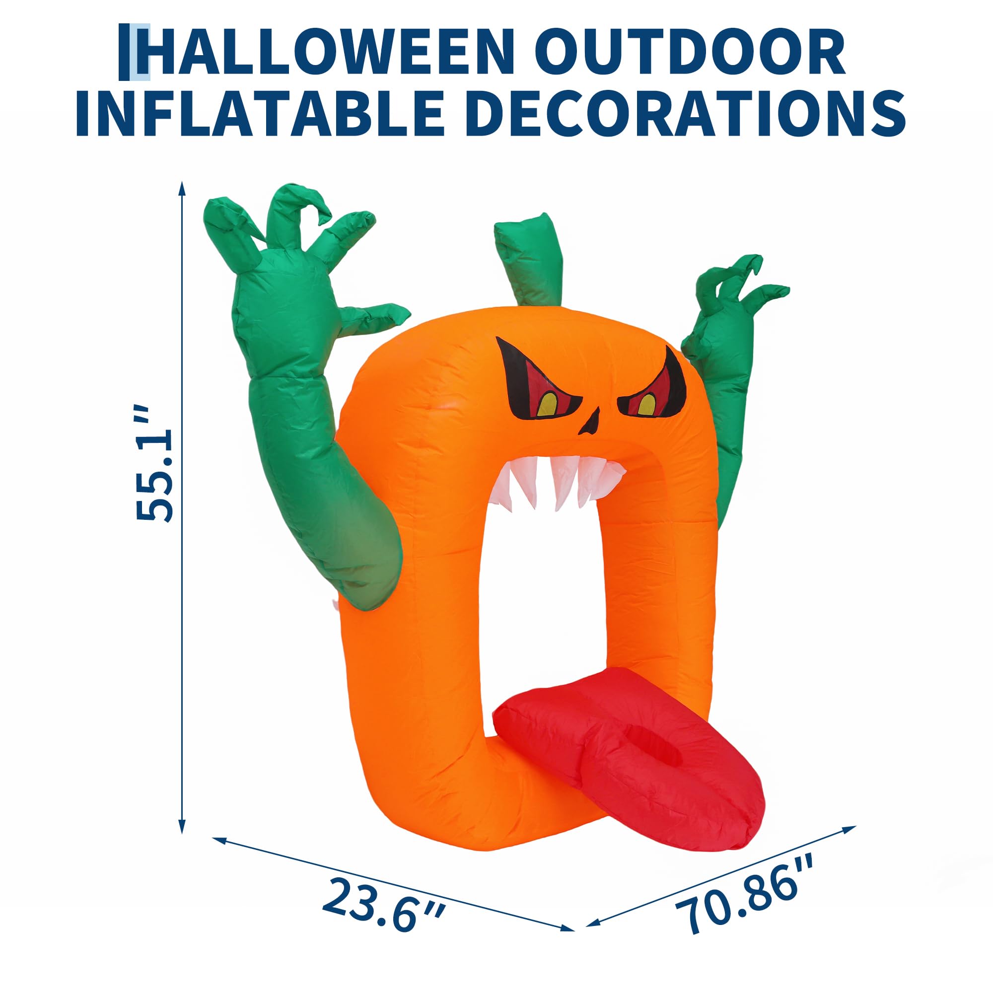 6FT Halloween Inflatables Scar - огляд і ціна Outdoor Lighting Effects