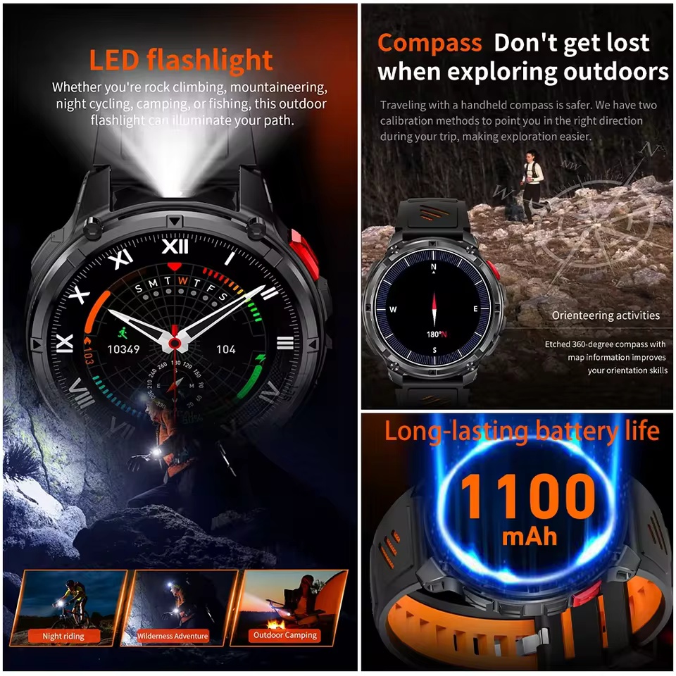 T-Rex3 Military 1.7inch Smart  - огляд і ціна Outdoor Lighting Track