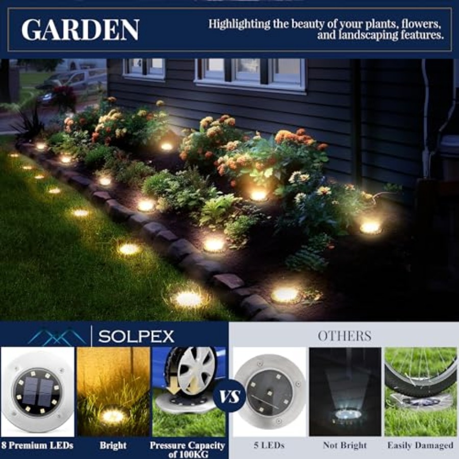 Solar Ground Lights Solar Ligh - огляд і ціна Outdoor Lighting And Landscape