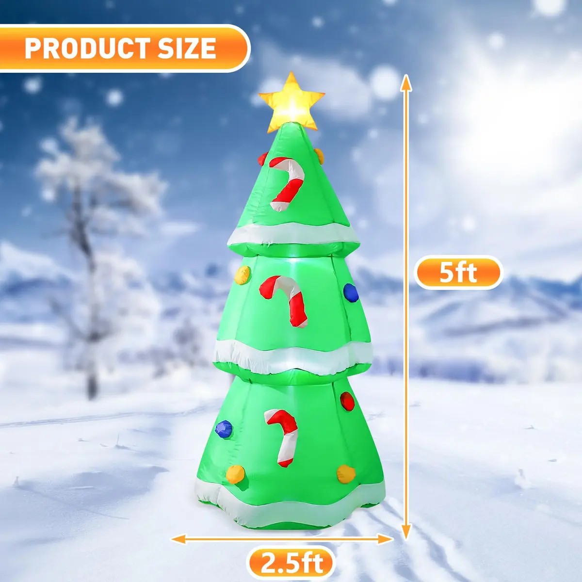 5FT/1.5M Christmas Inflatable  - огляд і ціна Outdoor Lighting Effects