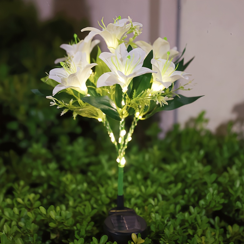 Multi-Bloom Pink Lily Solar Ga - огляд і ціна Outdoor Lighting Effects