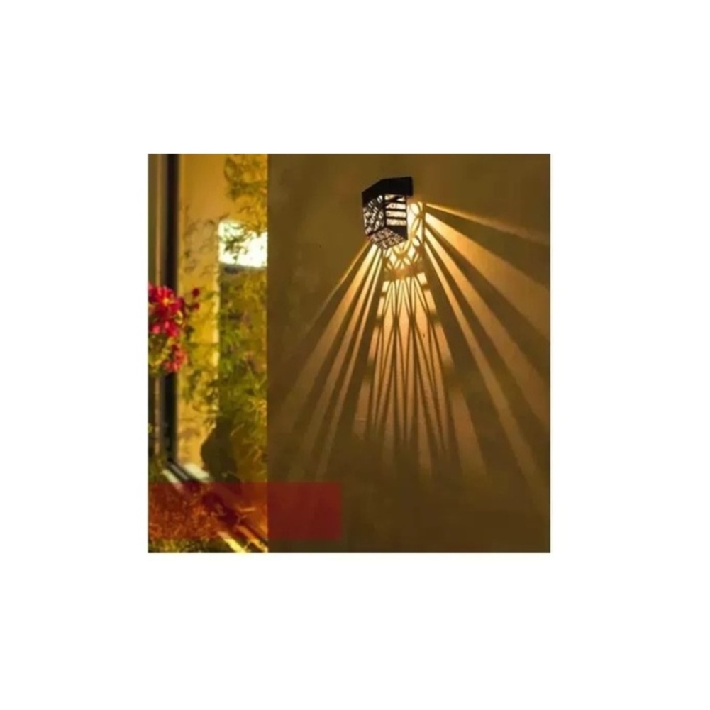 Solar Powered LED Garden Fence - огляд і ціна Outdoor Lighting Black